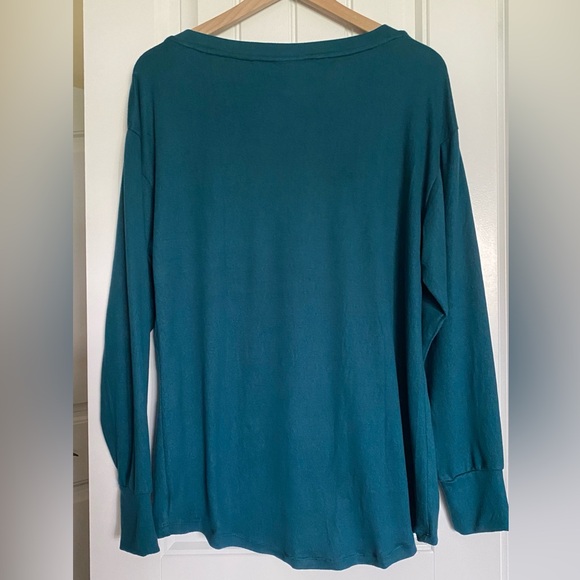 LuLaRoe Simply Comfortable Blue Long-sleeve Top Size S - Picture 3 of 5